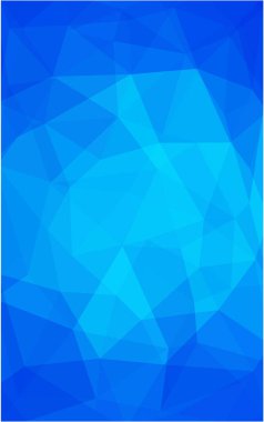 Hafif Lowpoly ile mavi arka plan boşluk. Kullanılan geçirgenlik maskesi.