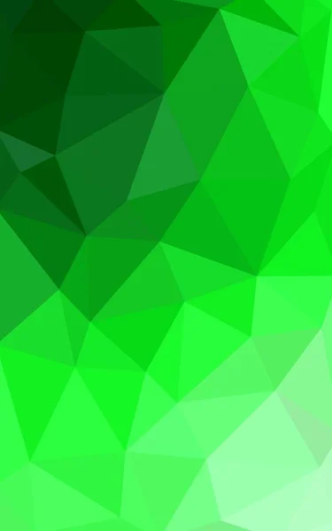 Світло-зелений трикутник мозаїчний фон з прозорістю в стилі орігамі . — стокове фото