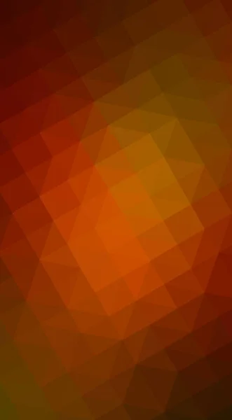 暗いオレンジ色の多角形の抽象的な背景。多角形の幾何学的な三角形. — ストック写真