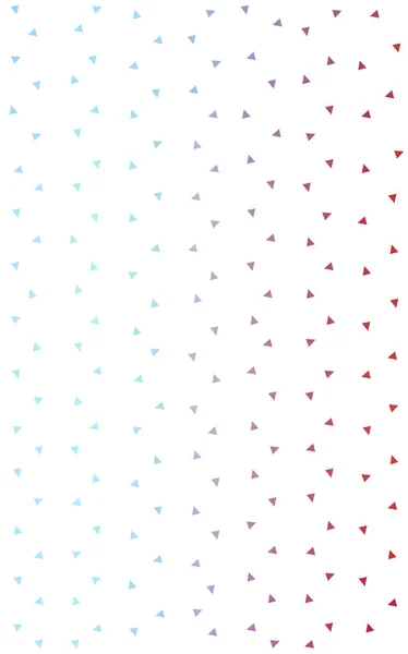 Light Blue, Red pattern with colored triangles on white background. — Stock Photo, Image