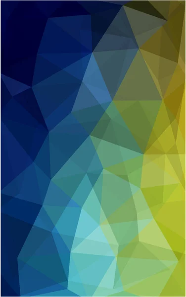 Dark Blue, Green Triangle mosaic background with transparencies in origami style.