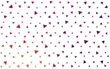 Koyu pembe, sarı beyaz arka plan üzerinde renkli üçgen desenle vektör.