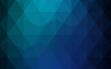 Açık mavi, yeşil vektör üçgen mozaik arka plan asetat origami tarzı ile.