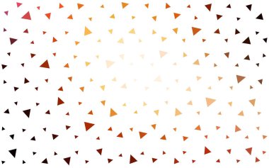 Beyaz arka plan üzerinde renkli üçgen oluşan koyu kırmızı vektör soyut desen.