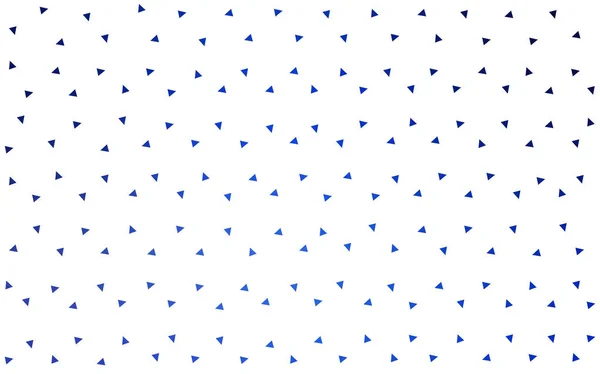 DARK BLUE vetor padrão abstrato composto de triângulos coloridos sobre fundo branco . —  Vetores de Stock