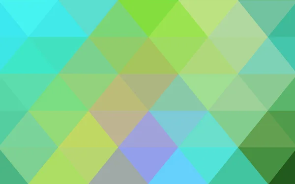 Ljusblå, gula vektor triangel mosaik bakgrund med OH-film i origami stil. — Stock vektor