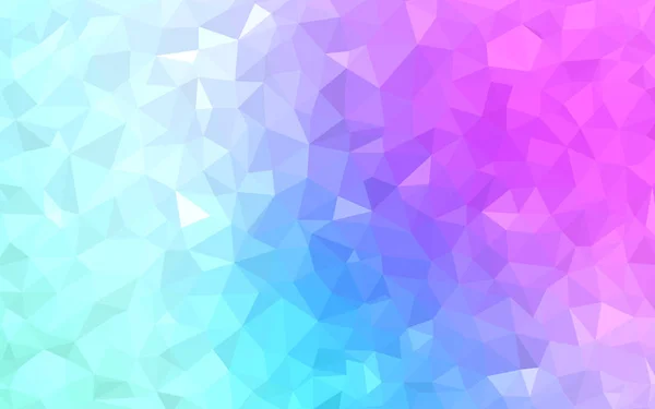 Rose clair, Bleu vecteur Triangle mosaïque fond avec des transparences dans le style origami . — Image vectorielle