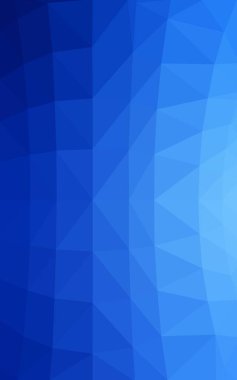 Hafif mavi çokgen arka plan. Poligonal geometrik üçgen.