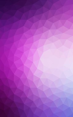 Mor Lowpoly arka plan boşluk ile ışık. Kullanılan geçirgenlik maskesi.