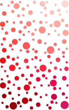 Işık kırmızı desen renkli küreler ile. 