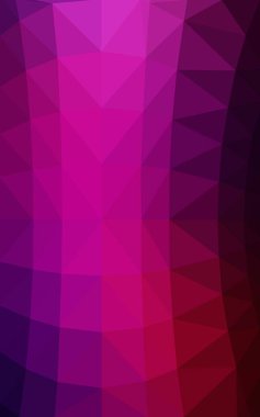 Koyu pembe Lowpoly arka plan boşluk ile. Kullanılan geçirgenlik maskesi.