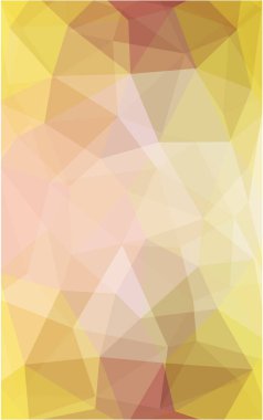 Pembe ışık, poligonal tasarım deseni sarı. Origami tarzı degrade üçgenler oluşur.