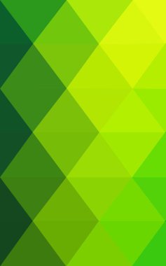 Koyu yeşil, sarı çokgen arka plan. Poligonal geometrik üçgen.