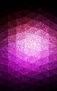 Karanlık kar taneleri ile Noel çokgen arka plan Mor.