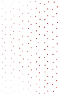 Işık kırmızı soyut desen beyaz arka plan üzerinde renkli üçgen oluşan.