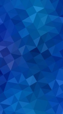 Açık mavi üçgen mozaik renkli saydamlar origami tarzı ile.