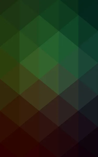 Dark Green Lowpoly Background with copy-space. Used opacity mask. — Stock Photo, Image