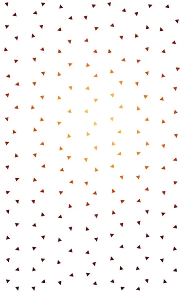 Dark Orange pattern with colored triangles on white background. — Stock Photo, Image