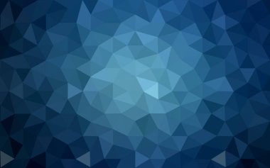 Koyu mavi vektör çokgen arka plan. Poligonal geometrik üçgen.