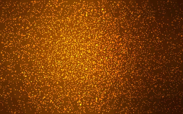 Σκούρο πορτοκαλί διάνυσμα φόντο πολύγωνο Χριστούγεννα με νιφάδες χιονιού. — Διανυσματικό Αρχείο