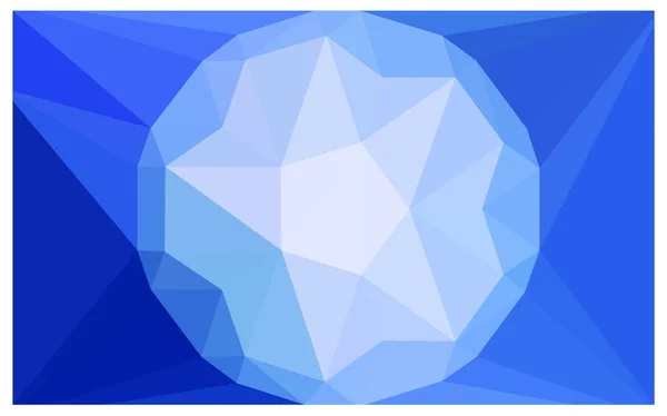 Luz azul vector Hermoso fondo con un gran diamante . — Vector de stock