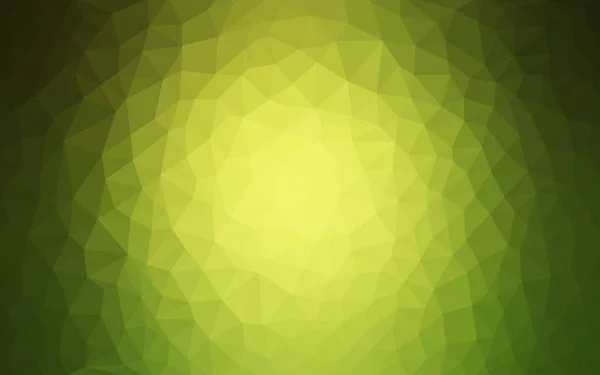 Lichtgroen, geel vector Abstract mozaïek achtergrond. — Stockvector