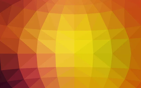 Vermelho claro, vetor amarelo Triângulo mosaico fundo com transparências no estilo origami . — Vetor de Stock