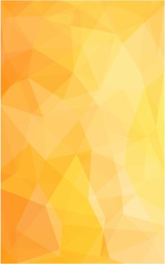 Işık sarı bulanık üçgen arka plan tasarımı. Geometrik arka plan gradyan ile Origami tarzında. 