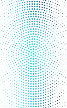 Çevrelerinde oluşan ışık mavi illüstrasyon. İşiniz için noktalı gradyan teması. Renkli noktalar ile noktalı resim tarzında yaratıcı geometrik arka plan.