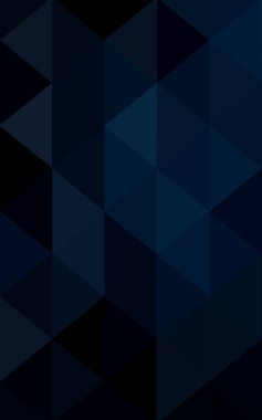 Koyu mavi düşük Poli kristal arka plan. Çokgen tasarım deseni. Düşük Poli illüstrasyon, düşük çokgen arka plan.