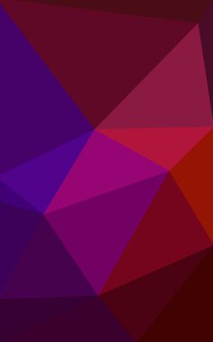 Asetat origami tarzı ile koyu pembe, sarı renk üçgen mozaik arka plan.