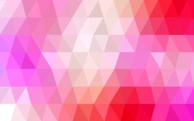 Hafif pembe, sarı vektör bulanık üçgen arka plan tasarımı. Geometrik arka plan gradyan ile Origami tarzında. 