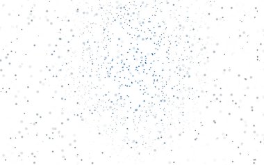 Koyu mavi vektör afiş daireler, Küre ile. Soyut noktalar. Yarı ton tarzı renkli gradyan ile arka plan sanat bubbles.