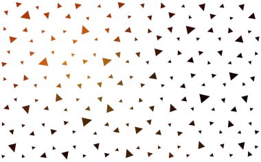 Koyu turuncu vektör renkli arka plan, hangi üçgen oluşur. Desen beyaz arka plan üzerinde renkli üçgen ile.
