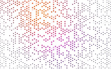 Koyu pembe, kırmızı daireler ile soyut desen vektör. Geometri iş tasarım şablonu. Arka plan ile renkli küreler.