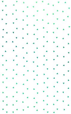Işık yeşil desen beyaz arka plan üzerinde renkli üçgen ile.