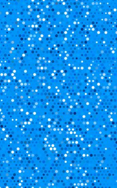 Daireler ile ışık mavi soyut desen.