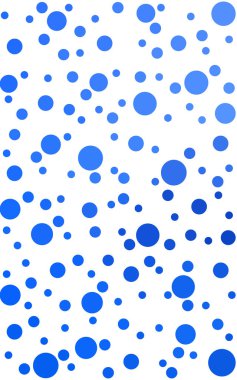 Daireler ile ışık mavi soyut desen.