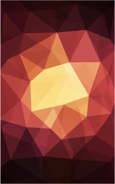 Asetat origami tarzı ile koyu kırmızı üçgen mozaik arka plan.