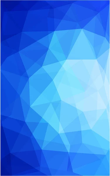 Hellblauer Dreieck-Mosaik-Hintergrund mit Transparenten im Origami-Stil. — Stockfoto