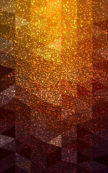 Dunkel orange Weihnachten Postkarte niedrigen Polygon Hintergrund. — Stockfoto