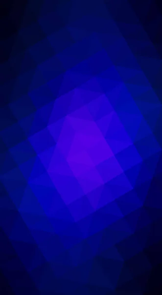Donker blauwe veelhoek abstracte achtergrond. Veelhoekige geometrische driehoek. — Stockfoto