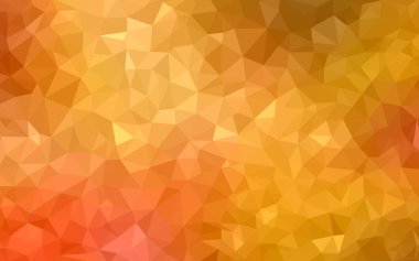 Işık turuncu vektör Lowpoly arka plan boşluk ile. Kullanılan geçirgenlik maskesi.