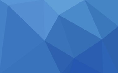 Açık mavi vektör çokgen arka plan. Poligonal geometrik üçgen.