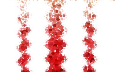 Light Red vector Abstract mosaic background. clipart