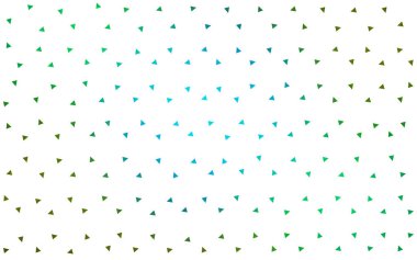 Açık mavi, beyaz arka plan üzerinde renkli üçgen ile vektör desen sarı.