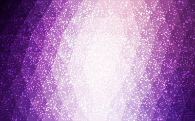 Kar taneleri ile mor vektör Noel çokgen arka ışık.