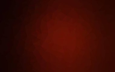 Koyu kırmızı vektör poligonal tasarım deseni. Origami tarzı degrade üçgenler oluşur.