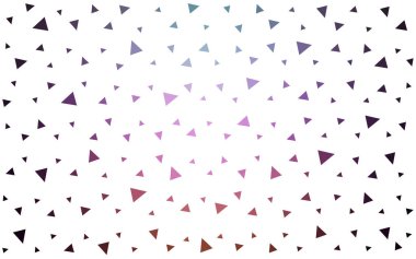 Koyu pembe, yeşil vektör arka geometrik plan oluşan renkli üçgenler.