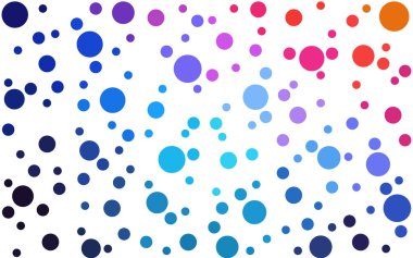 Açık mavi, kırmızı vektör modern geometrik daire arka plan.